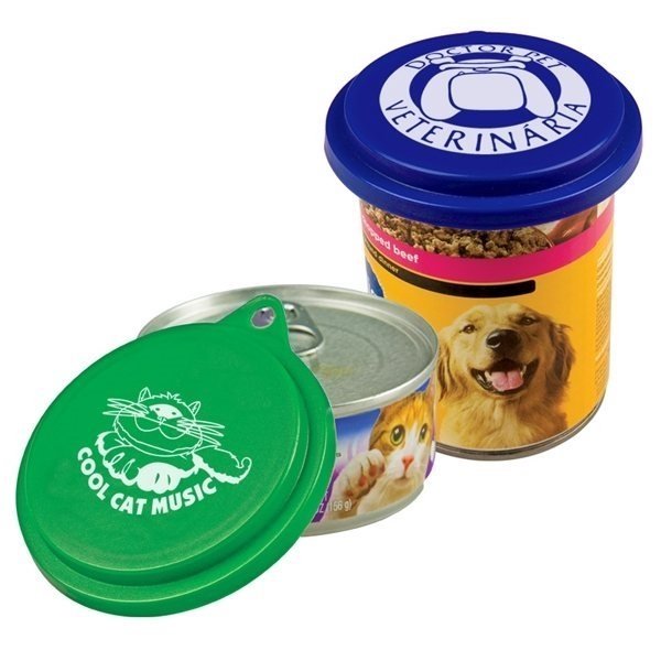 Custom printed full color plastic can lids